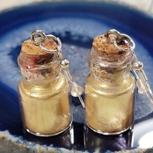Glitter  Portion Bottles Earrings.